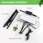 LBW Grow Light for Indoor Plants, 642 LEDs Grow Light with Stand