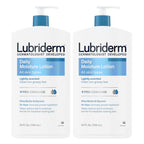 Lubriderm Daily Moisture Lotion + Pro-Ceramide with Shea Butter & Glycerin Helps Moisturize Dry Skin, Hydrating Face, Hand & Body Lotion, Light Scent, Non-Greasy, Twin Pack, 24 fl. oz, 2 Pack