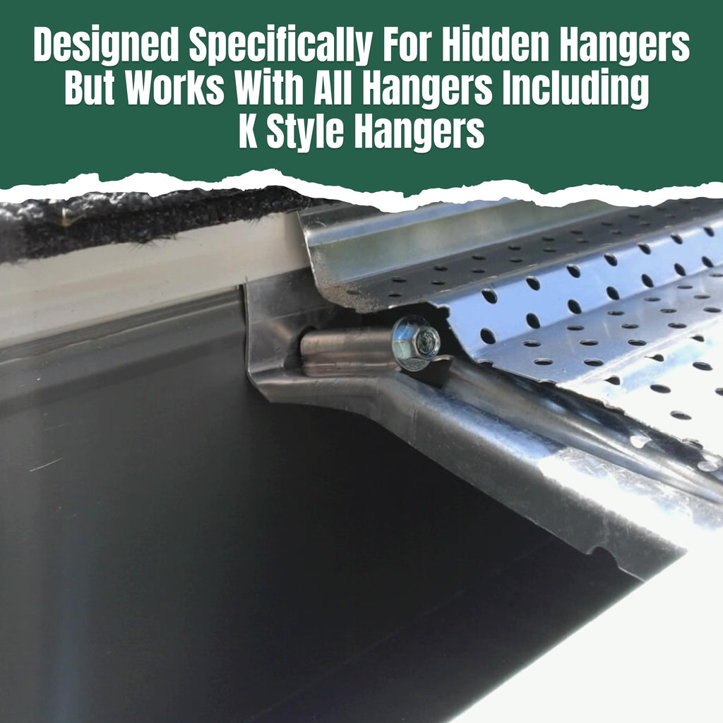 A-M Gutter Guard – Premium Heavy-Duty Lifetime Quality Aluminum - Leaf & Debris Protection, (6 Inch - 31 Feet, Mill Finish) - DIY Easy - Made in The USA