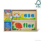 Melissa & Doug Spanish See & Spell Educational Language Learning Toy - FSC-Certified Materials