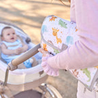 Portable Baby Changing Mat XL-Foldable Waterproof Changing Mat Ideal as a Newborn Gift-The Diaper Changing mat is a Detachable Bag with 6 Pockets as a Toiletry Bag for Baby Items
