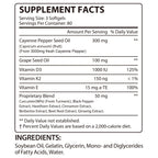 Premium Pepper Capsules with Turmeric Curcumin & Beet Root Extract 2pcs | Supports Cardiovascular Health, Blood Circulation | Potent Capsaicin Supplement, Easy-to-Swallow Softgels (480 Count)