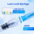 1ml Syringes Without Needles, 1cc Luer Lock Syringe - Disposable Individually Wrapped(10 Pack)