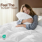 Utopia Bedding Queen Comforter, Duvet Insert, White, 88 x 88 Inches