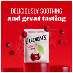 Luden's Sore Throat Relief Lozenges for Minor Everyday Irritation & Dry Mouth, Wild Cherry Flavored Drops, 90 Count, Pack of 2
