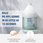 ForPro Alcohol-Free Foaming Instant Hand Sanitizer, 1 Gallon (128 fl oz) Refill – Moisturizing, Dye-Free Formula, Eucalyptus Tranquility Scent
