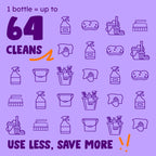 Originally Yellow Lavender Vinegar For Cleaning Purpose | USA Made All Purpose Cleaner | Use as a Floor, Glass, Kitchen, & Bathroom Cleaner | Plant Derived Vinegar half Gallon| 64 Oz