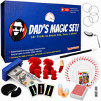 Dad’s Magic Set - 50 Awesome Magic Tricks for Dads to Amaze the Whole Family - Easy to Learn - Video Tutorials by a Pro Magician - Fun Gift for Dad or Grandpa for Father's Day, Birthdays, Christmas