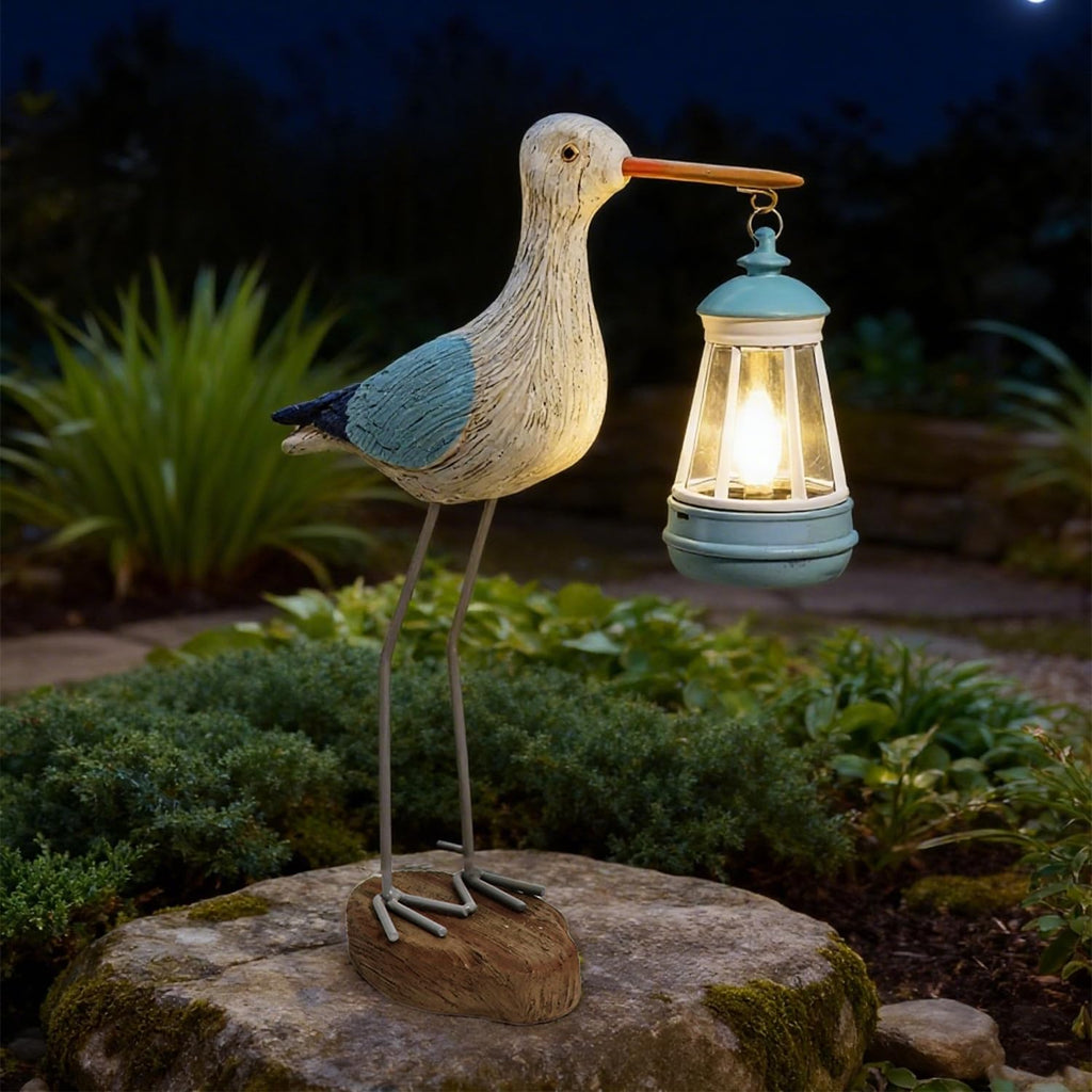 QZJDDZSW Solar Seagull Statues for Garden and Home Decor,Funny Garden Decor Beach,Pool,Patio,Lawn,Yard,Porch,Perfect Garden Gift