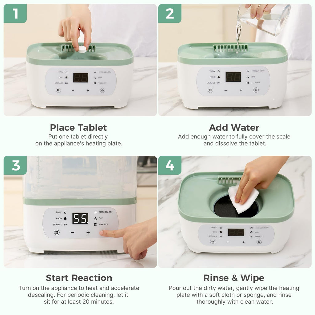 Momcozy Official Descaling Tablets Bottle Washers, 30 Tablets