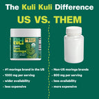 Kuli Kuli Organic Moringa Capsules 120 Count - Premium Moringa Leaf Powder Capsules - Nutrient-Dense Superfood for Energy, Vitality, and Wellness