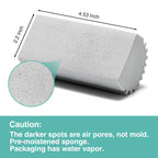 8 Pack Damp Dusting Sponge Duster, Grey Dust Cleaning Sponge, Reusable Household Cleaning Sponge Tool for Blinds, floorboards, Fan Blades, Vents, Glass, Railings, Mirrors