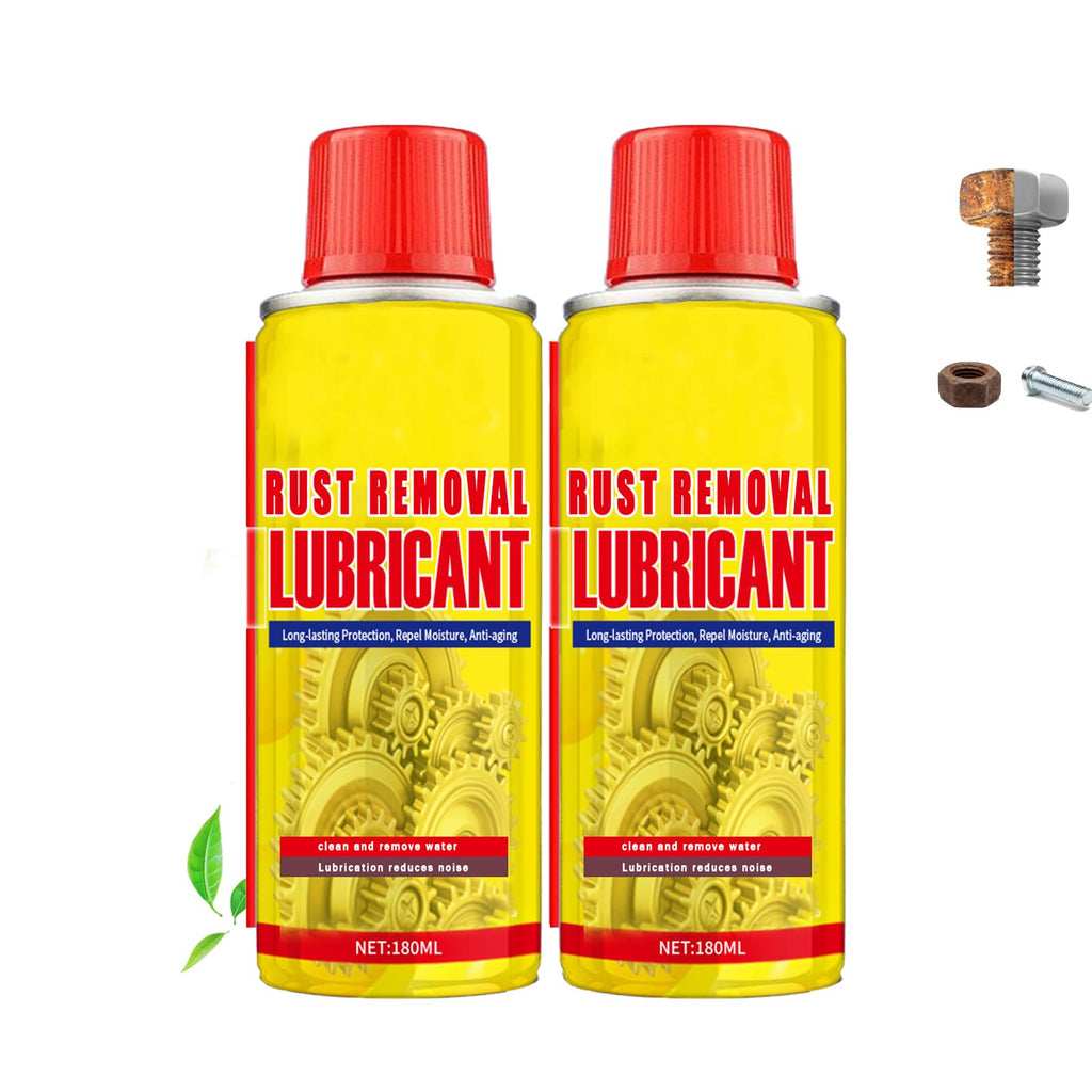 TERFISE 6.1oz Anti-Rust Lubricant Spray & Rust Remover for Metal, Multi-Purpose Penetrating Oil, Fast-Acting Lubricant Rust Dissolver for Vehicles, Tools, Chains, Bolts & Hinges (2 pcs)