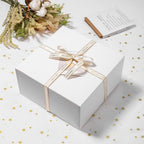 Mcfleet Gift Boxes with Lids 10x10x5 Inches 10 Pack Bridesmaid Proposal Box