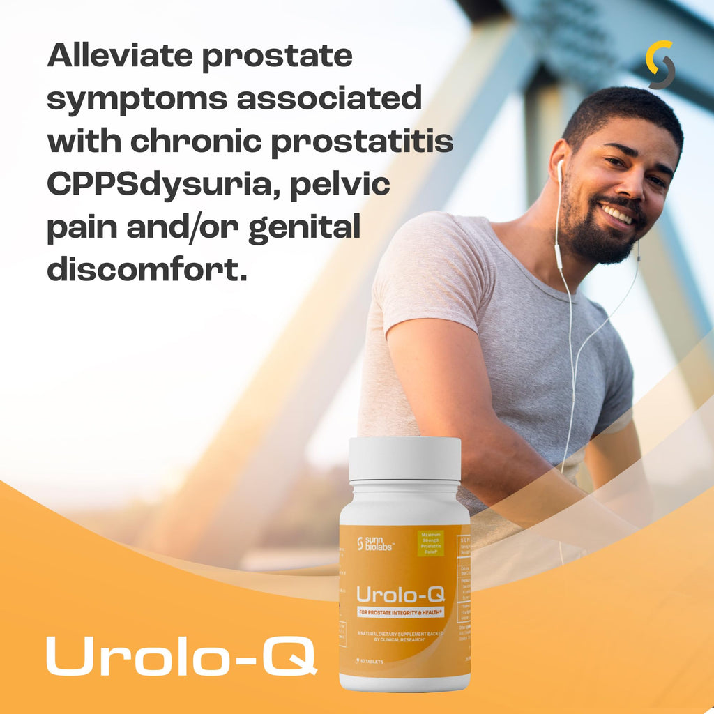 Urolo-Q Extra-Strength Prostate Support for Chronic Prostatitis, CPPS Maximum Strength Effective Prostate Health Supplements for Men – Advanced Time Release Formula with Added Pollen Extract…