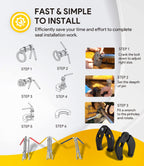 3 Pack Hydraulic Seal Installation Tools & 1266 Adjustable Gland Nut Wrench & 7463 Small Universal Gland Wrench, Hydraulic Cylinder Spanner Wrench Piston Repair Seal Kit, Farm & Construction Equipment