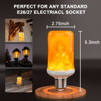 Hompavo 【Upgraded Flame Light Bulbs for Home Decor with Upside Down Effect