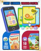 Byserten Kids Phone 3.5'' Touchscreen with Dual Camera & Learning Games