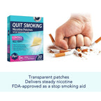 14mg Quit Smoking Patches, Step 2 Stop Smoking Aids Patches, 30 Count Transdermal System Patch, Quit Smoking Stickers that Work with 2 Weeks, Easy and Effective Help to Quit
