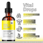 Vital Drops - Official VitalDrops Liquid Drop Premium Advanced Formula All Natural Support, Vital Drops Supplement for Overall Health & Daily Wellness Droppers Review, 1 Bottle for 1 Month