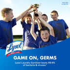 Lysol Laundry Sanitizer Additive, Bacteria-Causing Laundry Odor Eliminator, Detergent Additive, Crisp Linen, 90oz
