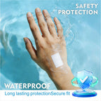 HTLARY Waterproof Transparent Film Dressing with Absorbent Pad 50-Pack Sterile Adhesive Bandages Post-Surgical Wound Cover, Protective Barrier for Sensitive Skin (2.7‘’x4‘’)