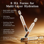 WXMX Ultra Hyaluronic Acid Serum With 8 HA Forms + Matrixyl 3000, Collagen Tri - Complex & Peptide, Multi - Layer Hydration Anti-Aging Serum, Hyaluronic Acid Serum for Face (0.05 Fl Oz (Pack of 30))