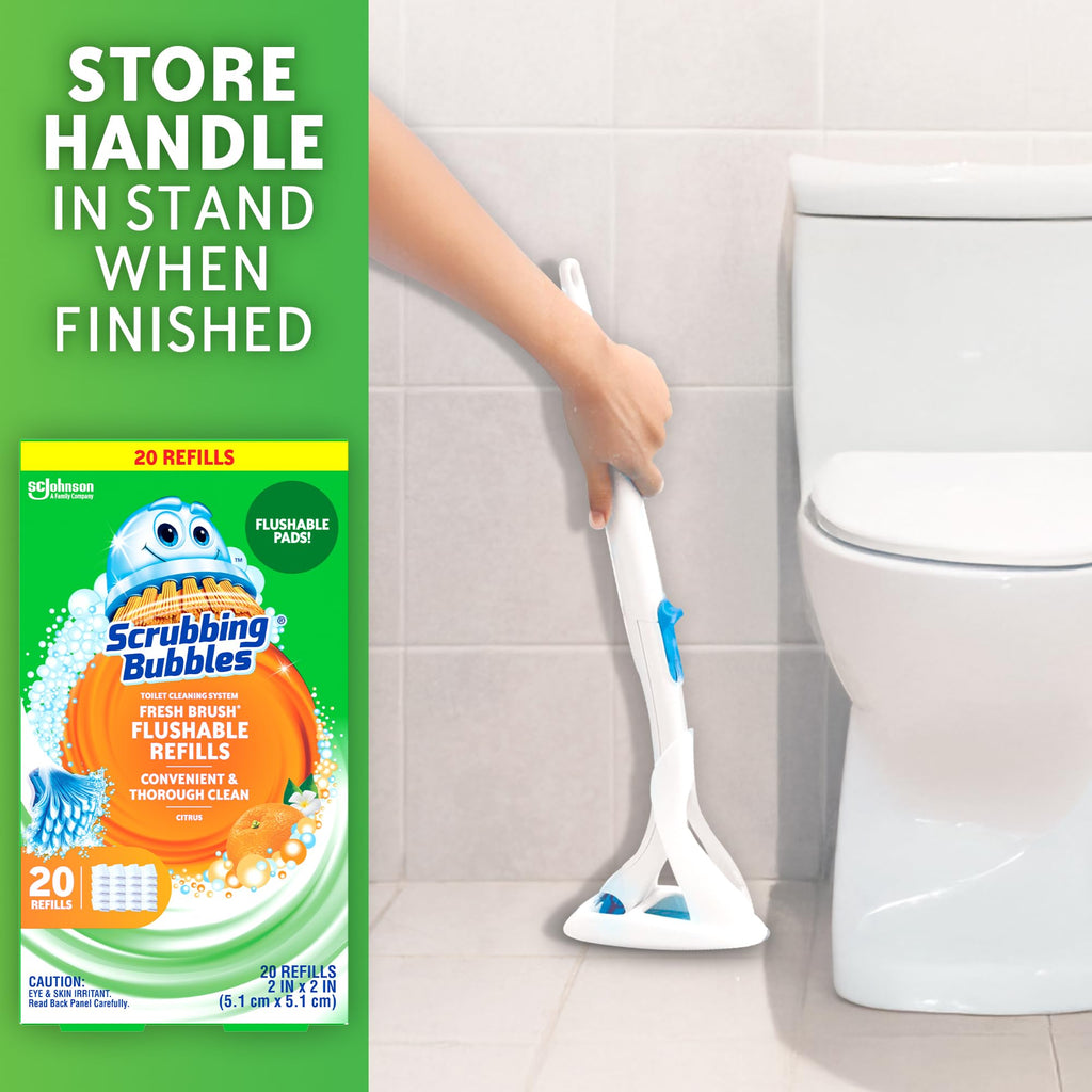 Scrubbing Bubbles Fresh Brush Flushable Cleaner Refills, 20 Count, (2-Pack)