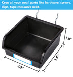 FRIMOONY Pegboard Hooks, with Bins, Peg Locks, for Organizing Various Tools, 204 PCS, 80 of Which are Locks