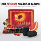 MEKER Quick Light Charcoal Briquettes, Charcoal Disk Lights, 33 mm Nature Coal Disks, Instant Fire Coal Tablet, Charcoal Burner (200Pcs)