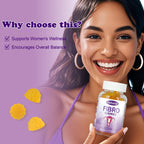 Feelherbs Fibro Gummies for Women, Pack of 2, Multivitamin Inositol Gummies with Inositol, Biotin, Vitamins A, C, D3, E, B6, B12, 60 Gummies Per Bottle