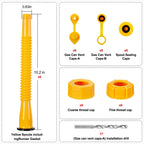 Long Gas Can Spout Replacement Kits, Gas can nozzle (6 Pack-Yellow)