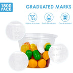 Lilymicky 1800 Pack Disposable Medicine Cups (1 oz), Medical Plastic Measuring Cups for Medical Purposes, or Mixing and Measuring Resin, Epoxy, DIY Arts & Crafts, Paint, Cooking