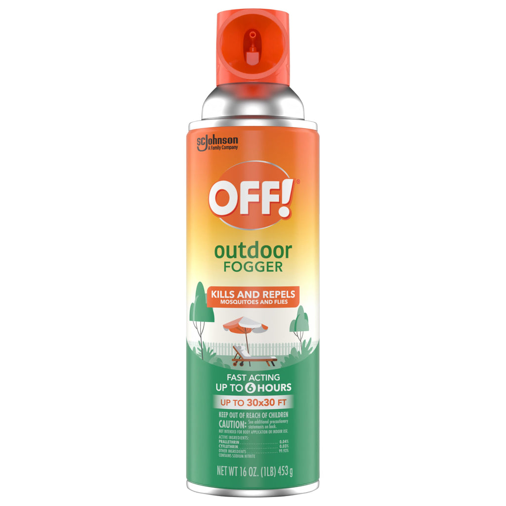 OFF! Outdoor Insect & Mosquito Repellent Fogger, Backyard Pretreat, Kills & Repels Insects in an up to 900 sq, ft, Area, 16 oz (Pack of 2)