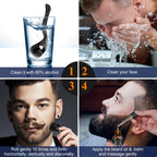 MALE GOD Beard Growth Kit, Beard Kit W/Beard Growth Oil (2 Bottles), Beard Balm, Beard Comb, Massager for Spot/Patchy Beard, Christmas Gifts for Men Him Boyfriend Husband