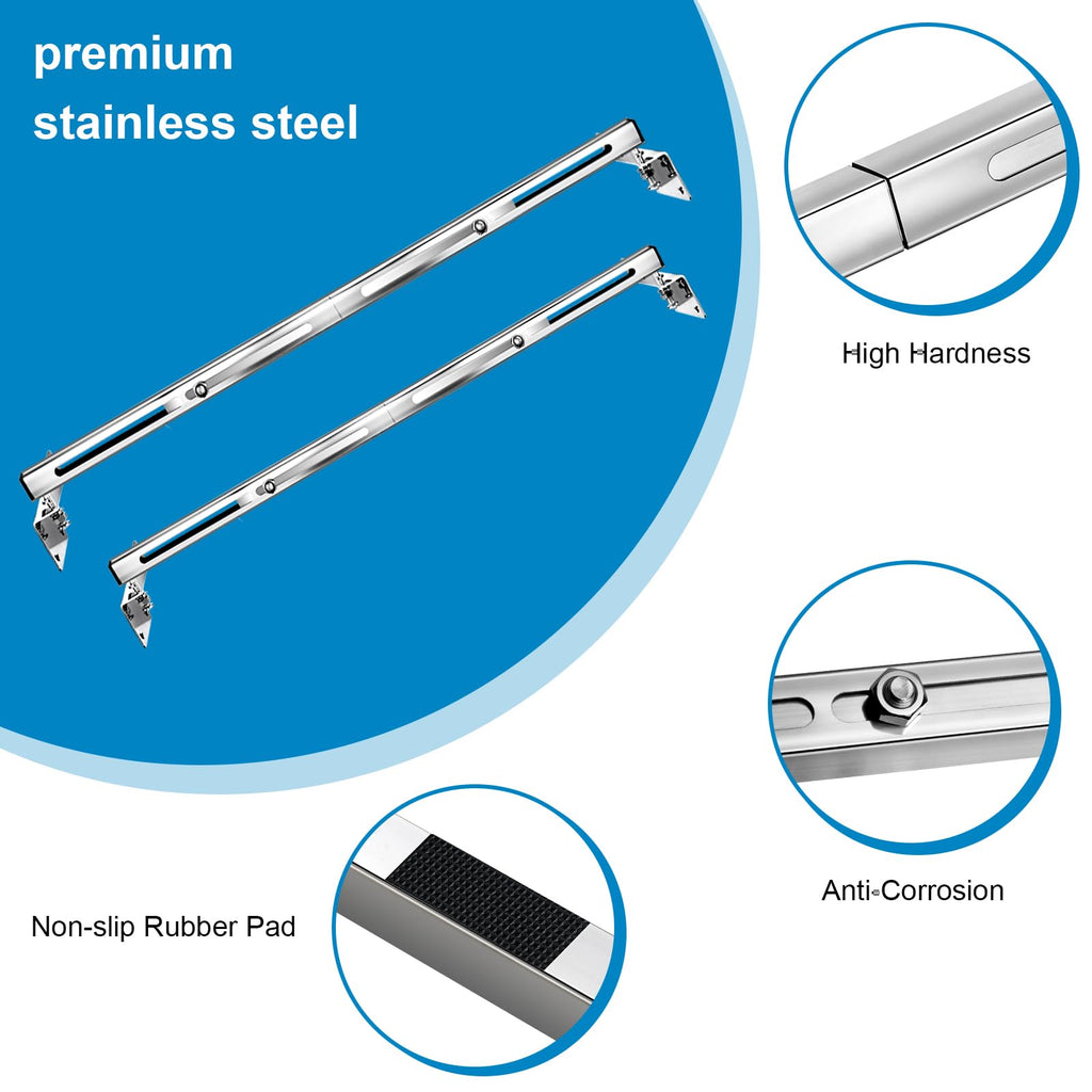 Tuykay Undermount Sink Mounting Support Brackets Kitchen- Adjustable Stainless Steel Sink Installation Parts Kit for Heavy Duty(900 lb Load-Bearing) Undermount Bathroom Sinks(28-39.4 inches,71-100cm)