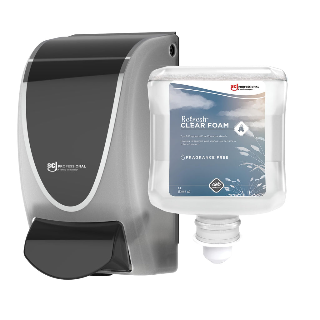 SC Johnson Professional Refresh Clear Foam Hand Soap Starter Kit, 1 Liter