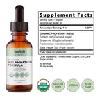 Organic Inflammation Formula Advanced Liquid Drops – Turmeric, Ginger, Boswellia & Black Pepper – Whole-Body Wellness & Inflammatory Support, Joint & Mobility Support – Vegan, Non-GMO – 60 Servings