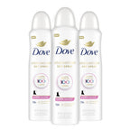 Dove Invisible Antiperspirant Dry Spray Clear Finish 3PK 3.8 oz