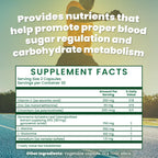 American Health Service DB-7 Balanced Sugar & Carbohydrate Metabolism Supplement with Chromium, Zinc, Vitamin C, & Vanadium, Hypoallergenic Supplement for Men & Women, 60 Capsules