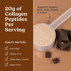 Bulletproof Chocolate Collagen Peptides Powder with MCT Oil, 14.3 Ounces, Grass-Fed Collagen Protein for Skin, Bone and Joint Support, Pasture Raised, No Added Hormones
