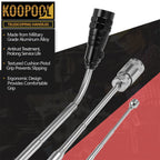 Telescoping Magnetic Pickup Tool Set, Inspection Mirror Telescoping, LED Flashlight, Cool Gadgets for Men, Father’s Day Gift, Gifts for Dad, Husband, Kids, Boyfriend, Magnet Stick (Red)