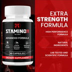 Staminox Pills Official Staminox Supplement Advanced Strength Formula for Overall Health and Wellness Support, Multivitamin Maximum Strength with Natural Herbal Ingredients, Made in USA (60 Capsules)