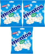 Mentos Mint Flavour Chewy Dragees, Breath Freshening Sweets - 3 x 150 g