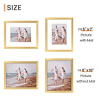 upsimples 8x10 Picture Frames, Gallery Wall Frames Set of 5, Gold
