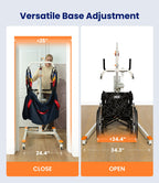 VOCIC Upgrade Foldable Electric Transfer Lift, Collapsible Lift Chair with Sling, Medical Patient Lift for Elderly, Chair Lift Lift Assist, Easy Disassemble, 330LBS Weight Capacity, AY02