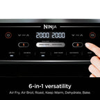Ninja Foodi Air Fryer, 10 Qt DualZone, 6-in-1, Black, DZ302