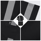 Uno Mejor Work Shirts for Men ConstrUCRtion Class 3 High Visibility Shirts, Hi Vis Reflective Safety T-Shirts for Men Women, Short Sleeve Work Shirts, Durable to Use, UCR-Black XL