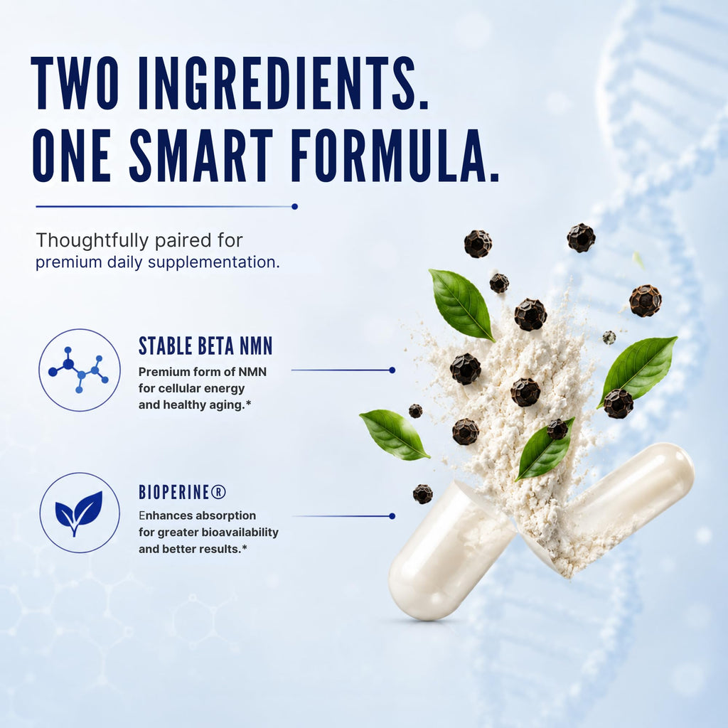 Approved Science NMN - 500mg Stable Beta NMN with BioPerine - Cellular Energy, Healthy Aging - Pack of 6 - Made in USA - Vegan