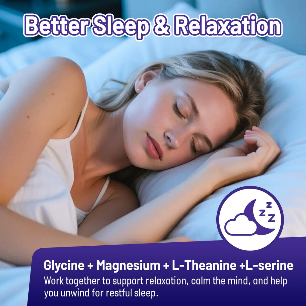 HOLLEGEND Liposomal Glycine Supplements for Sleep, 1.5/3g Glycine Liquid Drops with Magnesium, L-Theanine & L-Serine | Plus NAC & L-Alanine for Liver & Cellular Health, Vegan, Blueberry, 2 Fl Oz